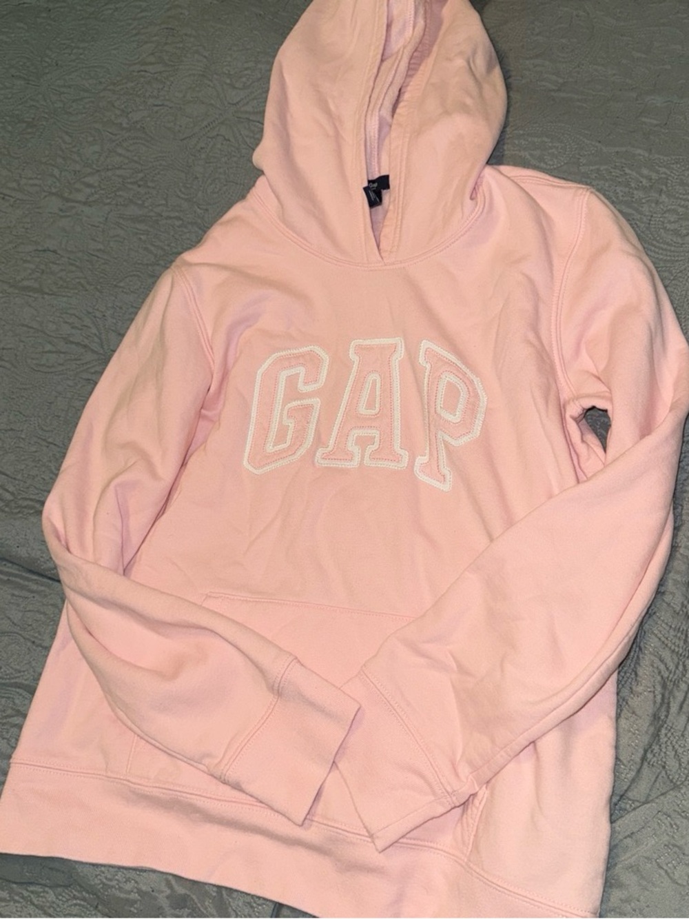 GAP Pink Pullover Hoodie with Embroidered Logo kids M or women’s small